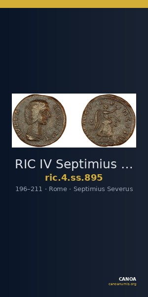 RIC IV Septimius Severus 895 — CANOA