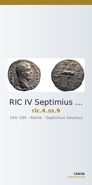 RIC IV Septimius Severus 9 — CANOA