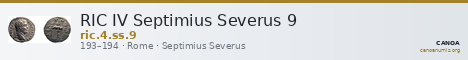 RIC IV Septimius Severus 9 — CANOA
