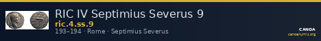 RIC IV Septimius Severus 9 — CANOA