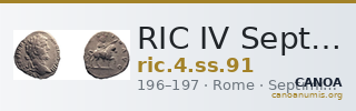 RIC IV Septimius Severus 91 — CANOA