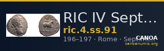 RIC IV Septimius Severus 91 — CANOA