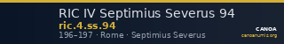 RIC IV Septimius Severus 94 — CANOA