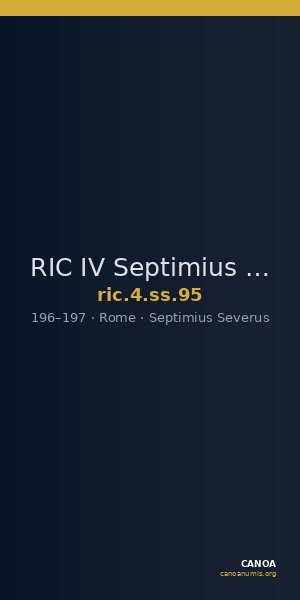 RIC IV Septimius Severus 95 — CANOA