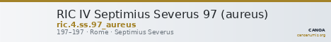 RIC IV Septimius Severus 97 (aureus) — CANOA