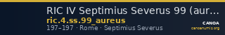 RIC IV Septimius Severus 99 (aureus) — CANOA