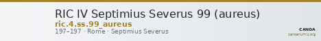 RIC IV Septimius Severus 99 (aureus) — CANOA