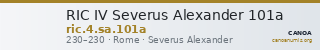 RIC IV Severus Alexander 101a — CANOA