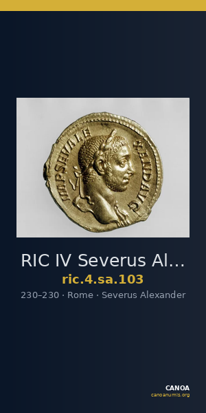 RIC IV Severus Alexander 103 — CANOA