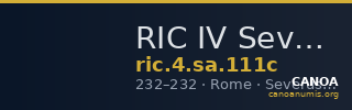RIC IV Severus Alexander 111c — CANOA