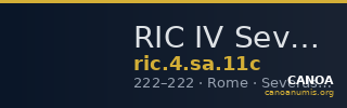 RIC IV Severus Alexander 11c — CANOA