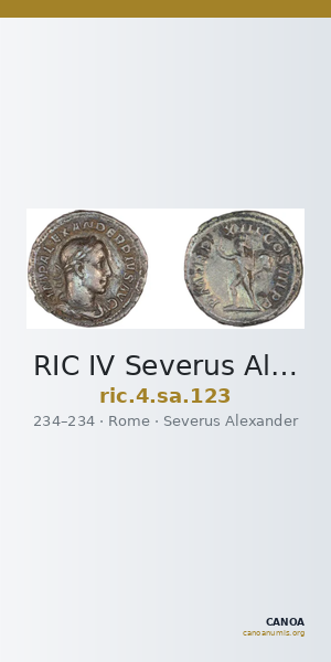 RIC IV Severus Alexander 123 — CANOA