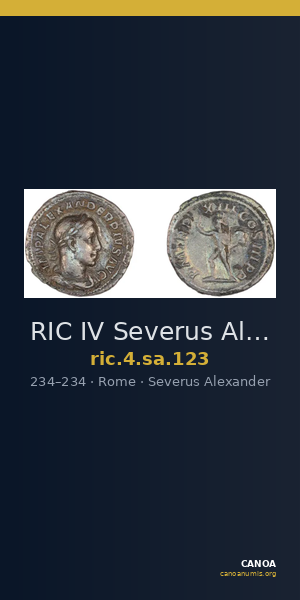 RIC IV Severus Alexander 123 — CANOA
