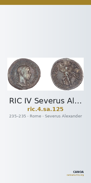RIC IV Severus Alexander 125 — CANOA