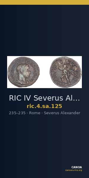 RIC IV Severus Alexander 125 — CANOA
