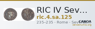 RIC IV Severus Alexander 125 — CANOA