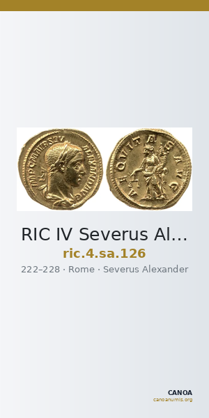 RIC IV Severus Alexander 126 — CANOA