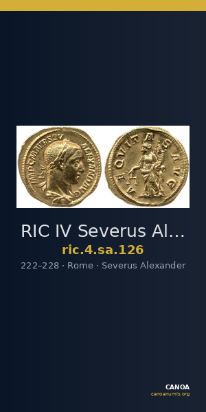RIC IV Severus Alexander 126 — CANOA