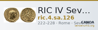 RIC IV Severus Alexander 126 — CANOA