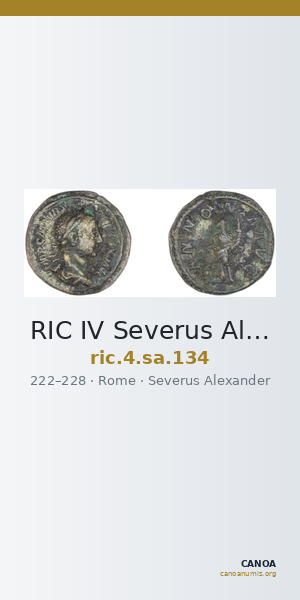 RIC IV Severus Alexander 134 — CANOA