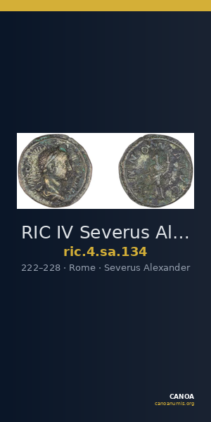 RIC IV Severus Alexander 134 — CANOA