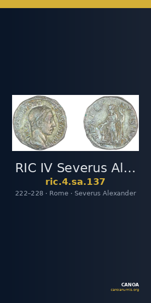 RIC IV Severus Alexander 137 — CANOA