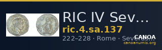 RIC IV Severus Alexander 137 — CANOA