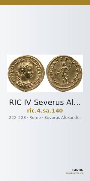 RIC IV Severus Alexander 140 — CANOA