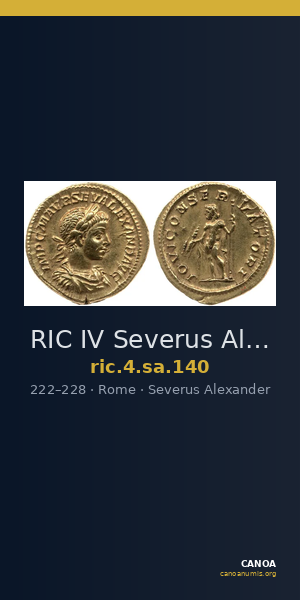 RIC IV Severus Alexander 140 — CANOA