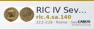 RIC IV Severus Alexander 140 — CANOA