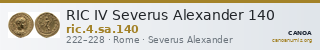 RIC IV Severus Alexander 140 — CANOA