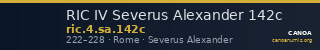RIC IV Severus Alexander 142c — CANOA
