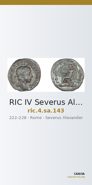 RIC IV Severus Alexander 143 — CANOA