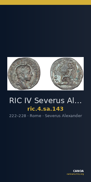 RIC IV Severus Alexander 143 — CANOA