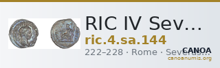 RIC IV Severus Alexander 144 — CANOA