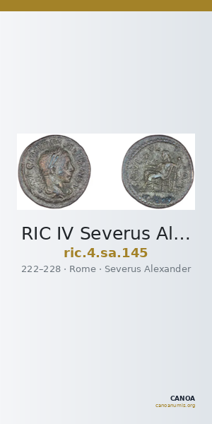 RIC IV Severus Alexander 145 — CANOA