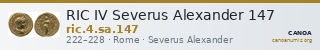 RIC IV Severus Alexander 147 — CANOA