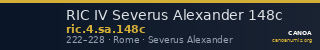 RIC IV Severus Alexander 148c — CANOA