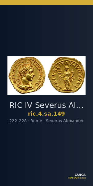 RIC IV Severus Alexander 149 — CANOA