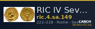 RIC IV Severus Alexander 149 — CANOA