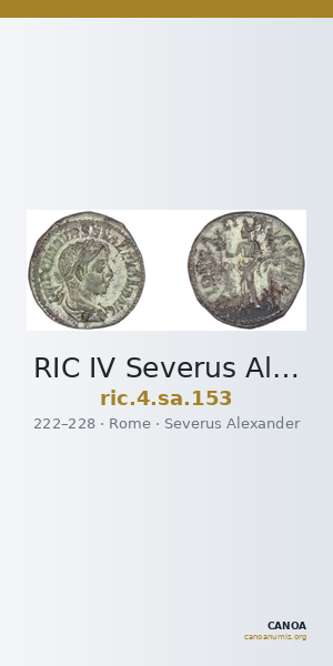 RIC IV Severus Alexander 153 — CANOA