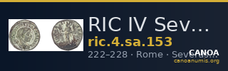 RIC IV Severus Alexander 153 — CANOA