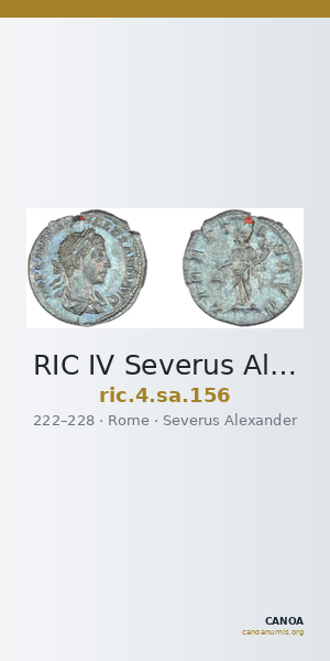 RIC IV Severus Alexander 156 — CANOA