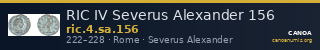 RIC IV Severus Alexander 156 — CANOA