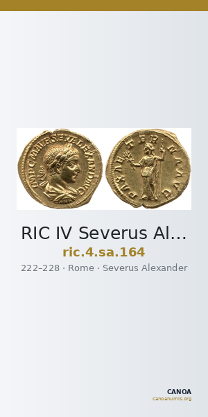 RIC IV Severus Alexander 164 — CANOA