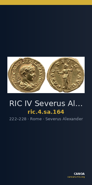 RIC IV Severus Alexander 164 — CANOA