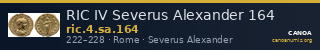 RIC IV Severus Alexander 164 — CANOA