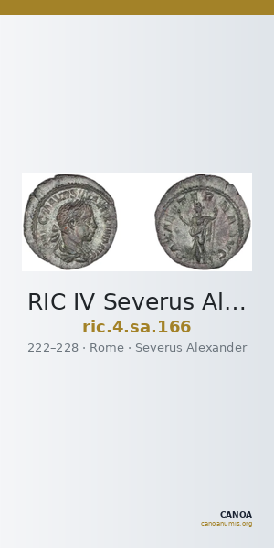 RIC IV Severus Alexander 166 — CANOA