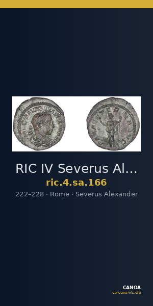 RIC IV Severus Alexander 166 — CANOA