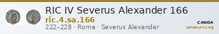 RIC IV Severus Alexander 166 — CANOA